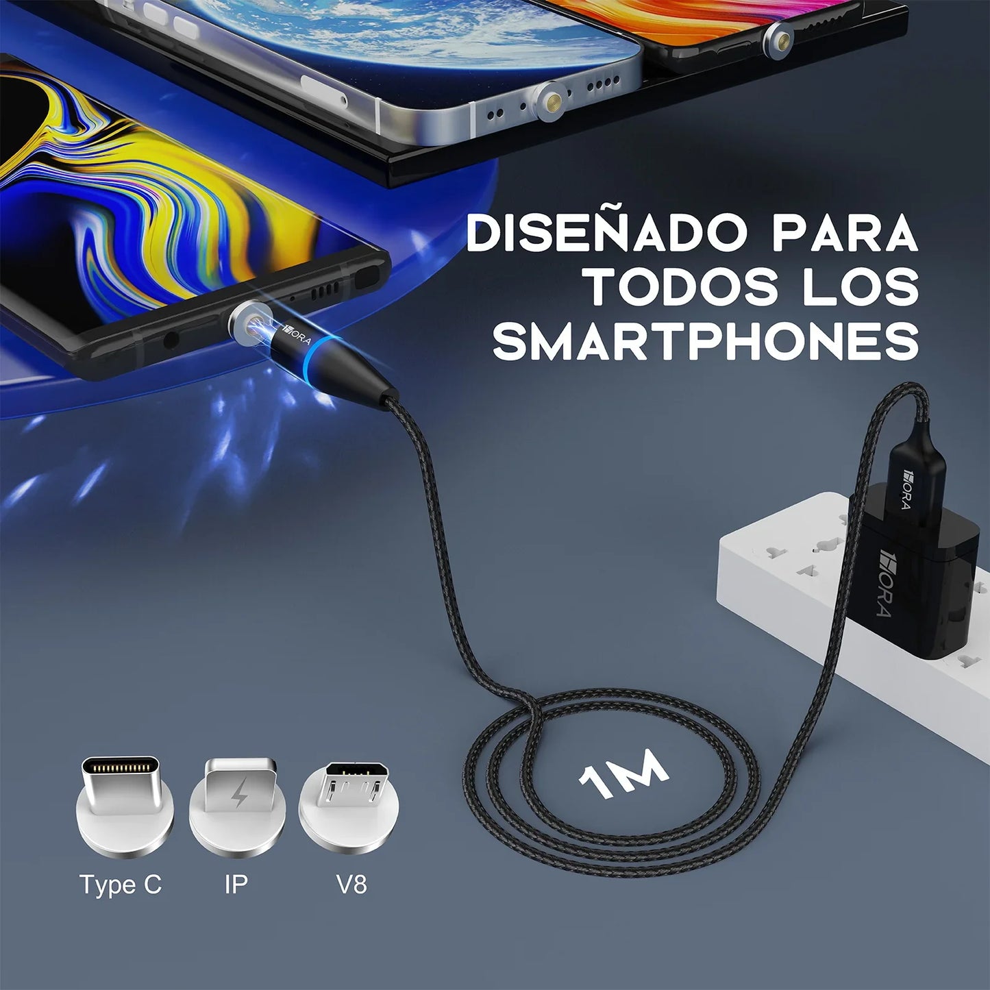 💯 NUEVO PRODUCTO | Cable de Carga Magnética 3 en 1