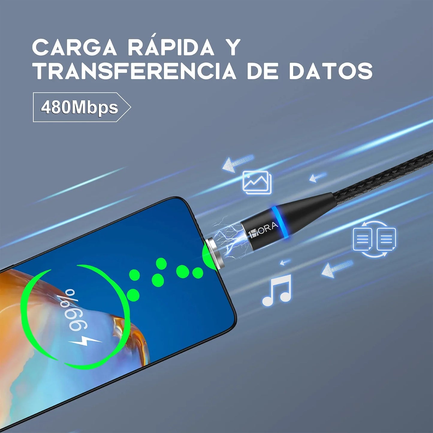 💯 NUEVO PRODUCTO | Cable de Carga Magnética 3 en 1