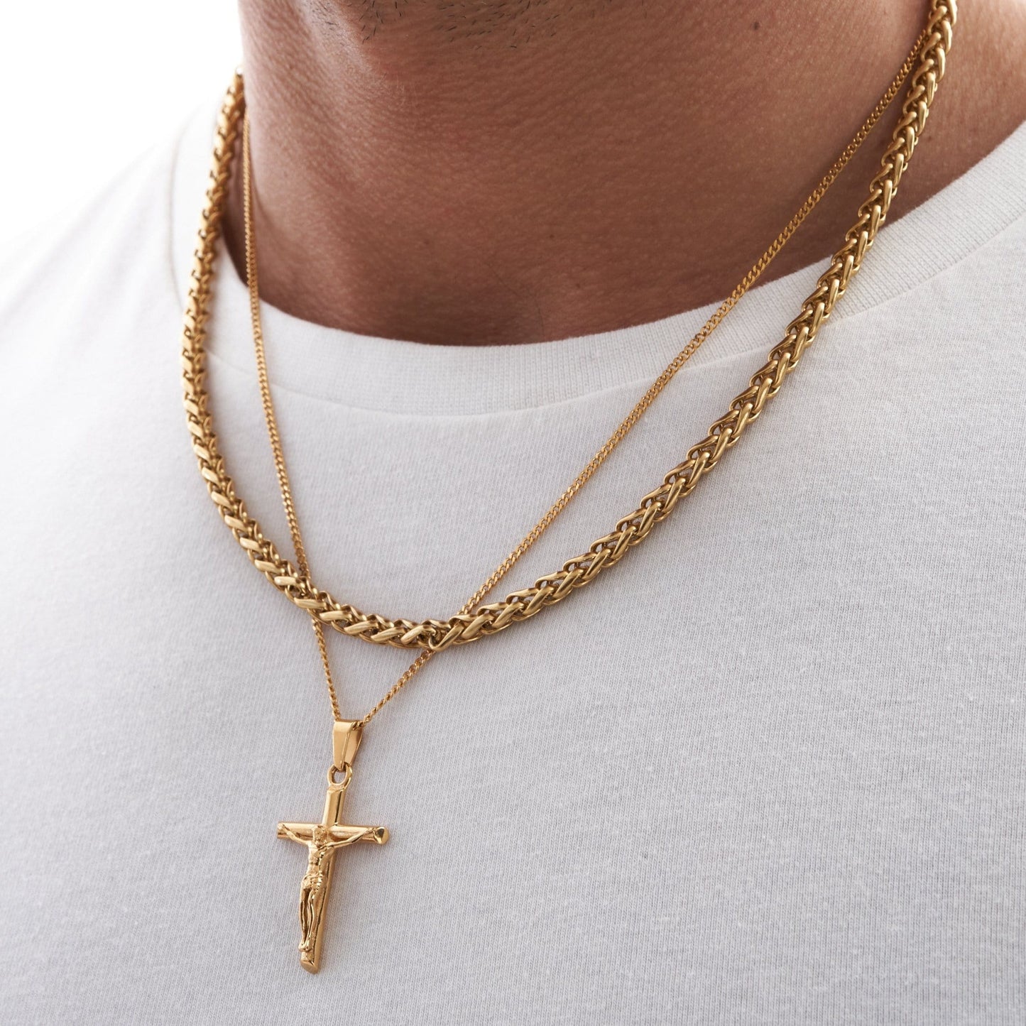 Collar 'Crucifix' (Oro)